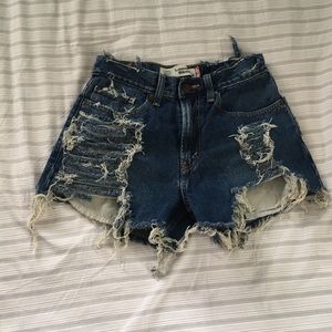 Destroyed Levi’s Shorts